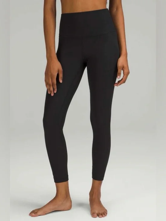 Lululemon NWT Align Ribbed High-Rise pants in Black 25” Leggings size 14 - Picture 2 of 12